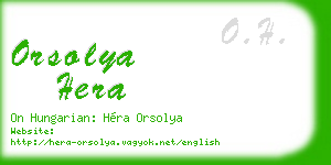 orsolya hera business card