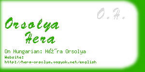 orsolya hera business card